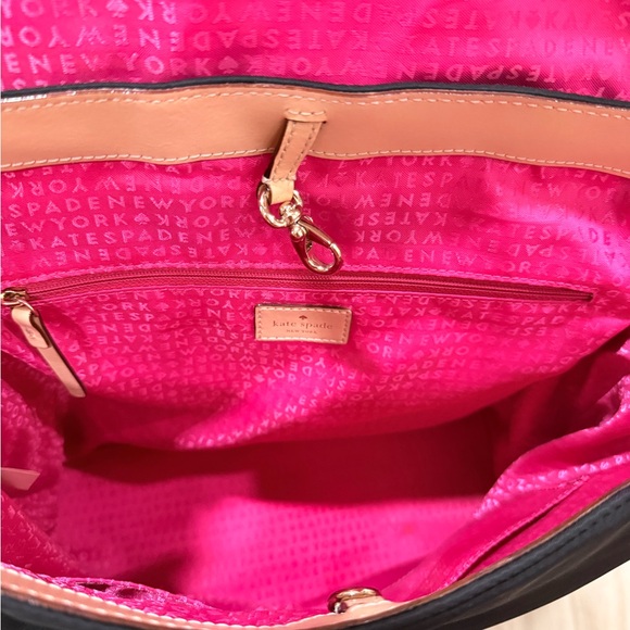 Kate Spade Black Backpack with Tan Trim main image 10